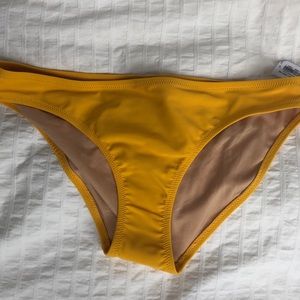 Old navy gold mustard yellow bikini bottom